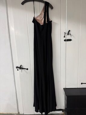 Aqua One-Shoulder Gown